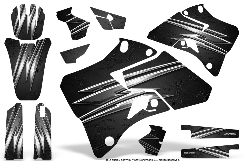 Yamaha YZ 125-250 96-01 Graphics Kit Cold Fusion Black